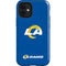 NFL Los Angeles Rams Distressed iPhone 12 Mini Impact Case