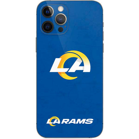 NFL Los Angeles Rams Distressed iPhone 12 Pro Skin