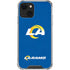 NFL Los Angeles Rams Distressed iPhone 13 Clear Case