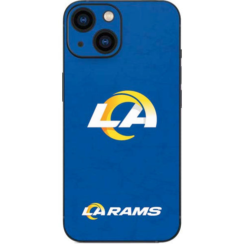 NFL Los Angeles Rams Distressed iPhone 13 Mini Skin