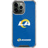 NFL Los Angeles Rams Distressed iPhone 13 Pro Max Clear Case
