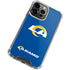 NFL Los Angeles Rams Distressed iPhone 13 Pro Max Clear Case