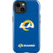 NFL Los Angeles Rams Distressed iPhone 15 Plus Impact Case
