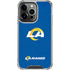 NFL Los Angeles Rams Distressed iPhone 14 Pro Clear Case