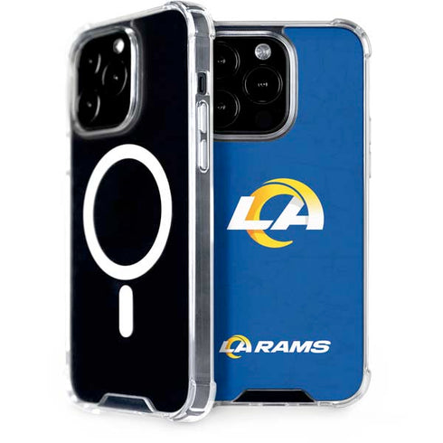 NFL Los Angeles Rams Distressed iPhone 14 Pro MagSafe Case