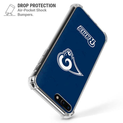 NFL Los Angeles Rams Distressed iPhone 7/8 Plus Clear Case