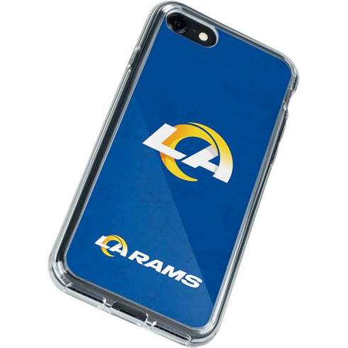 NFL Los Angeles Rams Distressed iPhone SE (2nd & 3rd Gen) Clear Case