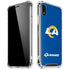 NFL Los Angeles Rams Distressed iPhone XR Clear Case