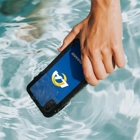 NFL Los Angeles Rams Distressed iPhone XR Waterproof Case