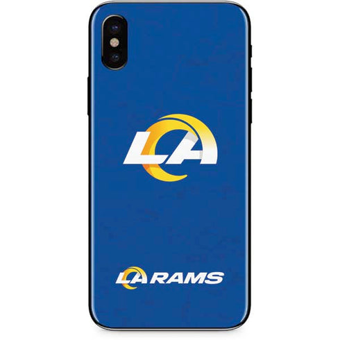 NFL Los Angeles Rams Distressed iPhone XS Skin