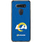 NFL Los Angeles Rams Distressed LG K51/Q51 Clear Case