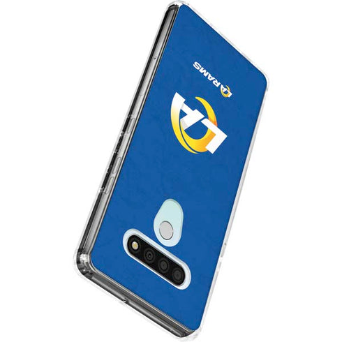 NFL Los Angeles Rams Distressed LG Stylo 6 Clear Case