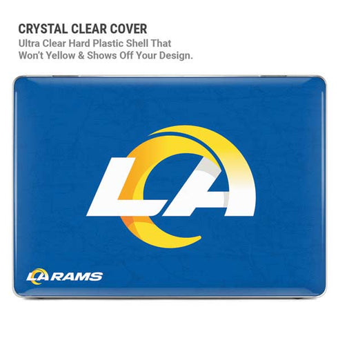 NFL Los Angeles Rams Distressed MacBook Pro 16in (2021-25) Case plus Skin