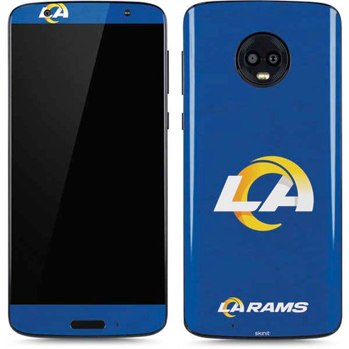 NFL Los Angeles Rams Distressed Moto G6 Skin