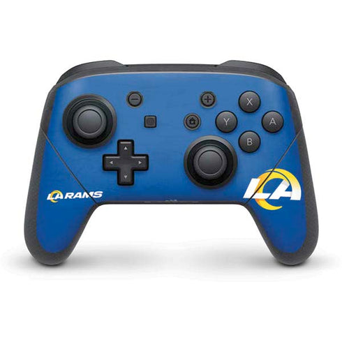 NFL Los Angeles Rams Distressed Nintendo Switch Pro Controller Skin