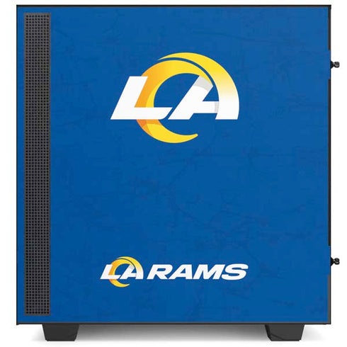 NFL Los Angeles Rams Distressed NZXT H510 Compact ATX Mid-Tower Case Skin