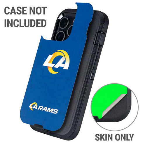NFL Los Angeles Rams Distressed Otterbox Defender iPhone Skin