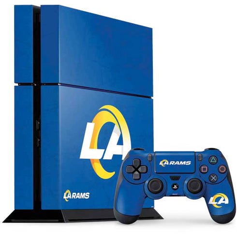NFL Los Angeles Rams Distressed PS4 Console and Controller Bundle Skin