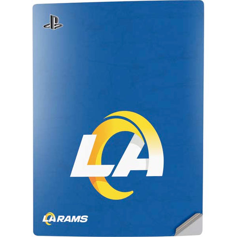 NFL Los Angeles Rams Distressed PS5 Digital Edition Console Skin