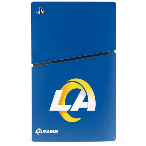 NFL Los Angeles Rams Distressed PS5 Slim Disk Console Skin
