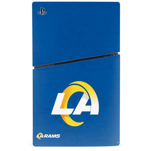 NFL Los Angeles Rams Distressed PS5 Slim Digital Edition Bundle Skin