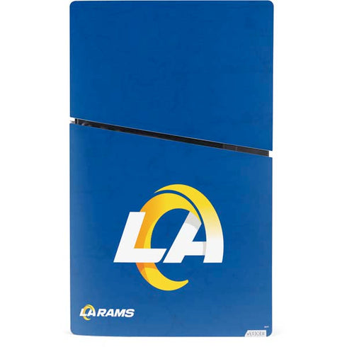 NFL Los Angeles Rams Distressed PS5 Slim Digital Edition Bundle Skin