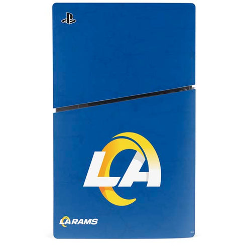 NFL Los Angeles Rams Distressed PS5 Slim Digital Edition Console Skin