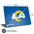 NFL Los Angeles Rams Distressed Universal Laptop 13in (10.6 x 7.6in) Skin