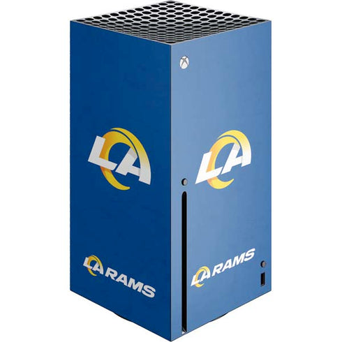 NFL Los Angeles Rams Distressed Xbox Series X Console Skin