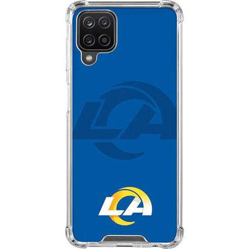 NFL Los Angeles Rams Double Vision Galaxy A12 Clear Case