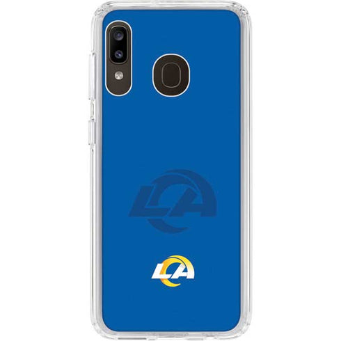 NFL Los Angeles Rams Double Vision Galaxy A20 Clear Case