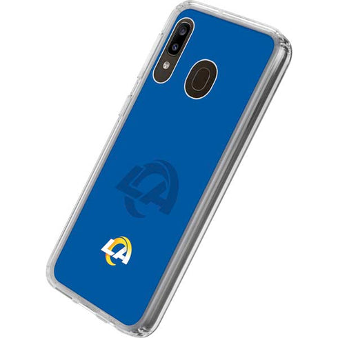 NFL Los Angeles Rams Double Vision Galaxy A20 Clear Case