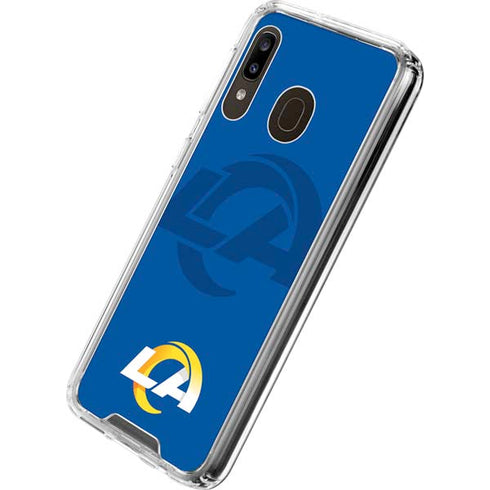 NFL Los Angeles Rams Double Vision Galaxy A30 Clear Case