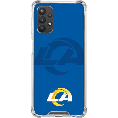 NFL Los Angeles Rams Double Vision Galaxy A32 5G Clear Case
