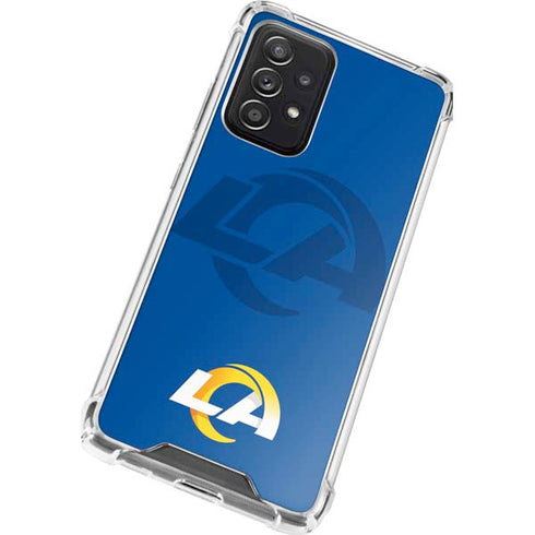 NFL Los Angeles Rams Double Vision Galaxy A52 5G Clear Case