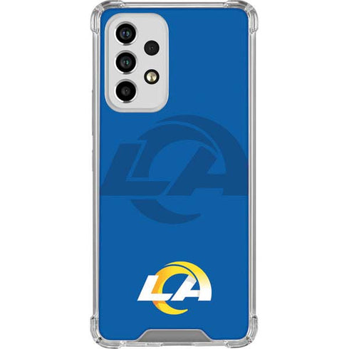 NFL Los Angeles Rams Double Vision Galaxy A53 5G Clear Case