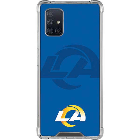 NFL Los Angeles Rams Double Vision Galaxy A71 5G Clear Case