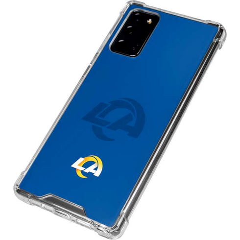 NFL Los Angeles Rams Double Vision Galaxy Note20 5G Clear Case