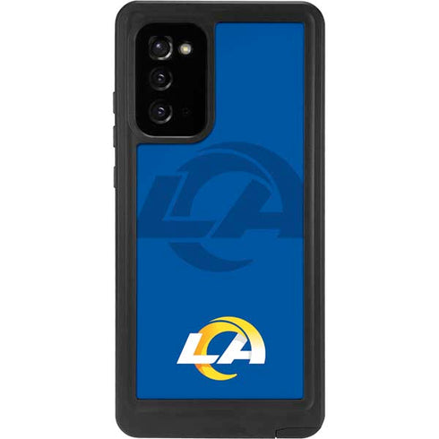 NFL Los Angeles Rams Double Vision Galaxy Note20 5G Waterproof Case
