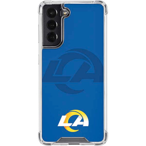 NFL Los Angeles Rams Double Vision Galaxy S22 Clear Case