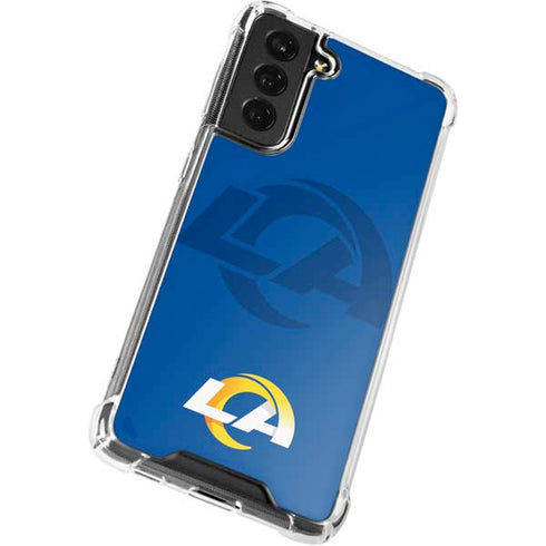 NFL Los Angeles Rams Double Vision Galaxy S22 Clear Case
