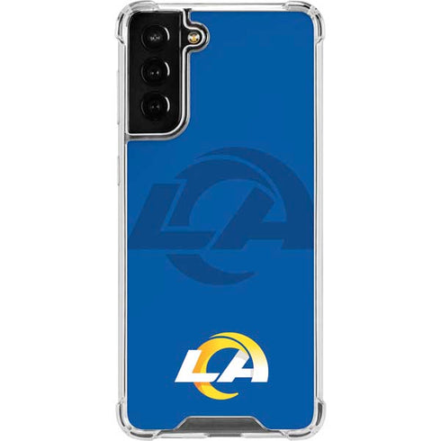 NFL Los Angeles Rams Double Vision Galaxy S22 Plus Clear Case
