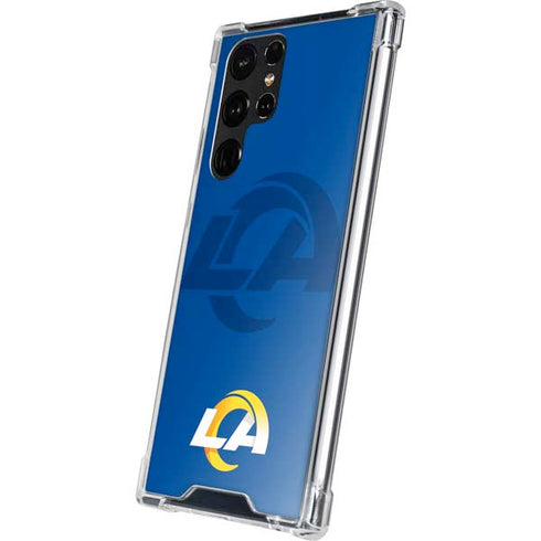 NFL Los Angeles Rams Double Vision Galaxy S22 Ultra Clear Case