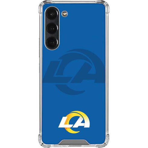 NFL Los Angeles Rams Double Vision Galaxy S23 Plus Clear Case