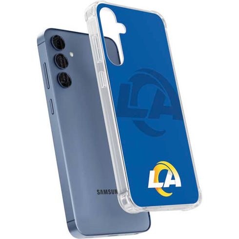 NFL Los Angeles Rams Double Vision Galaxy S24 Clear Case