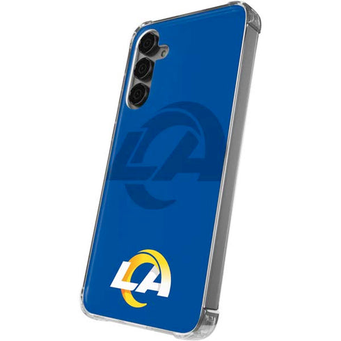 NFL Los Angeles Rams Double Vision Galaxy S24 Plus Clear Case