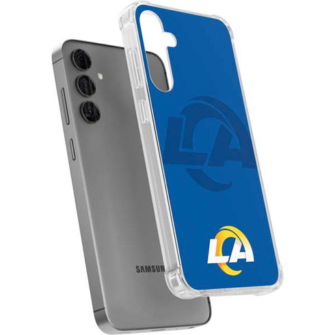 NFL Los Angeles Rams Double Vision Galaxy S24 Plus Clear Case