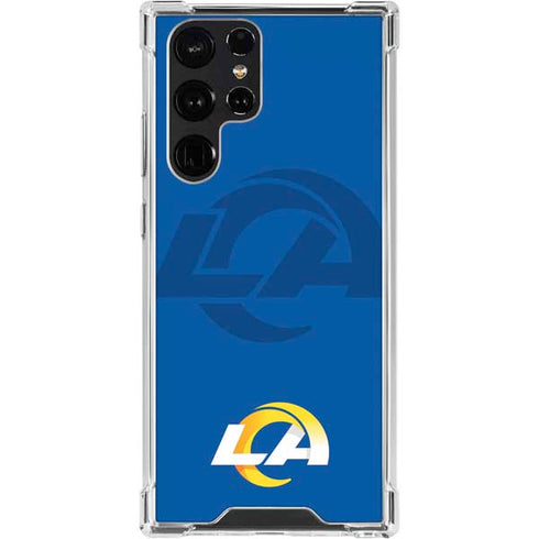 NFL Los Angeles Rams Double Vision Galaxy S24 Ultra Clear Case
