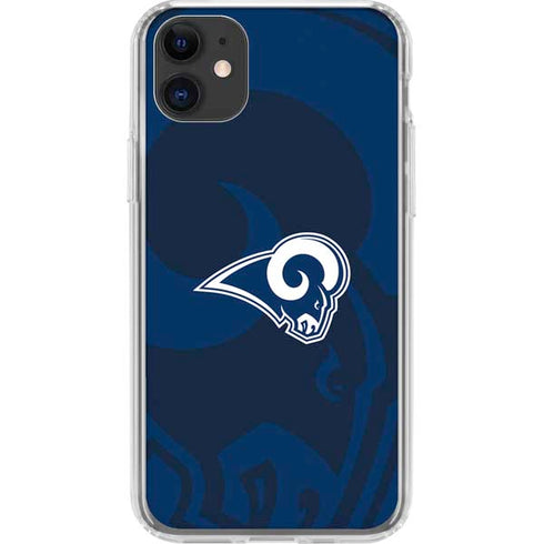 NFL Los Angeles Rams Double Vision iPhone 11 Clear Case
