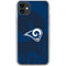 NFL Los Angeles Rams Double Vision iPhone 11 Clear Case